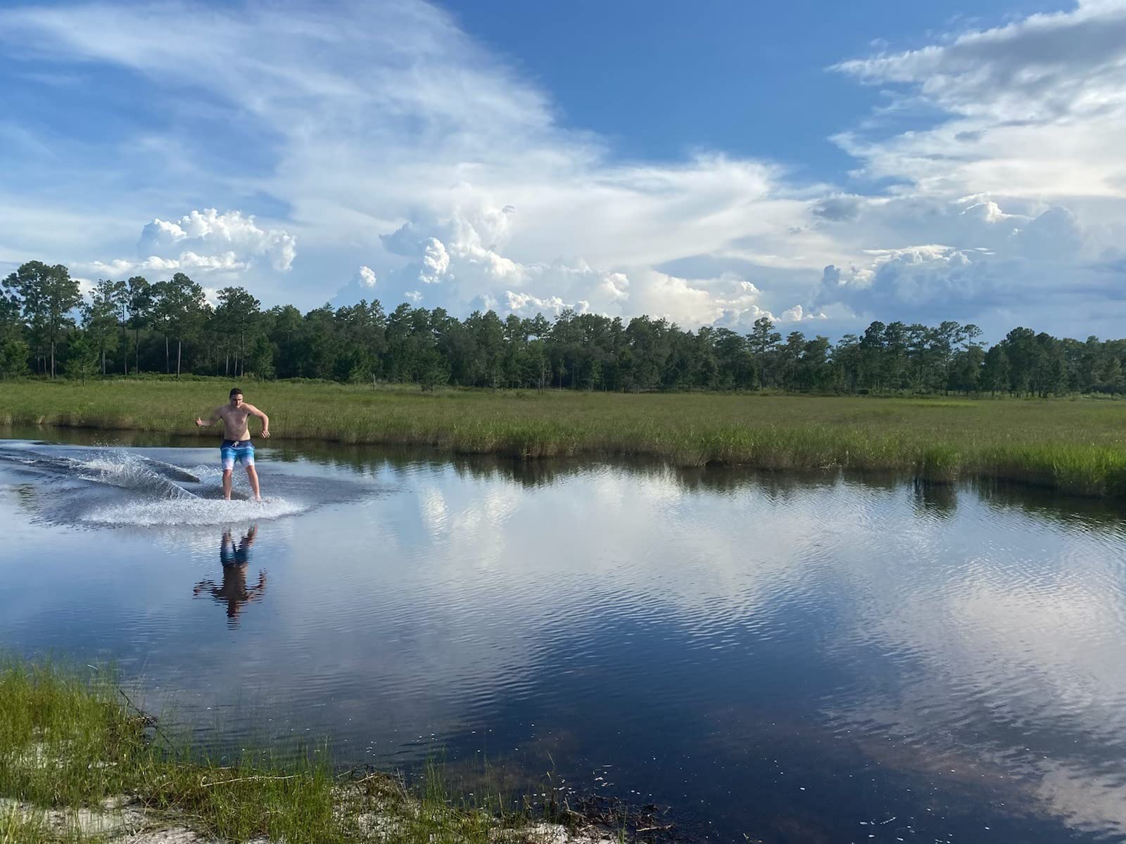 DB Skimboards Proto Plank Skimboard, Maple/Poplar Construction, 3D Rocker Pattern, Durable HPL Top & Bottom, Epoxy Screenprinted Graphic customer photo 2