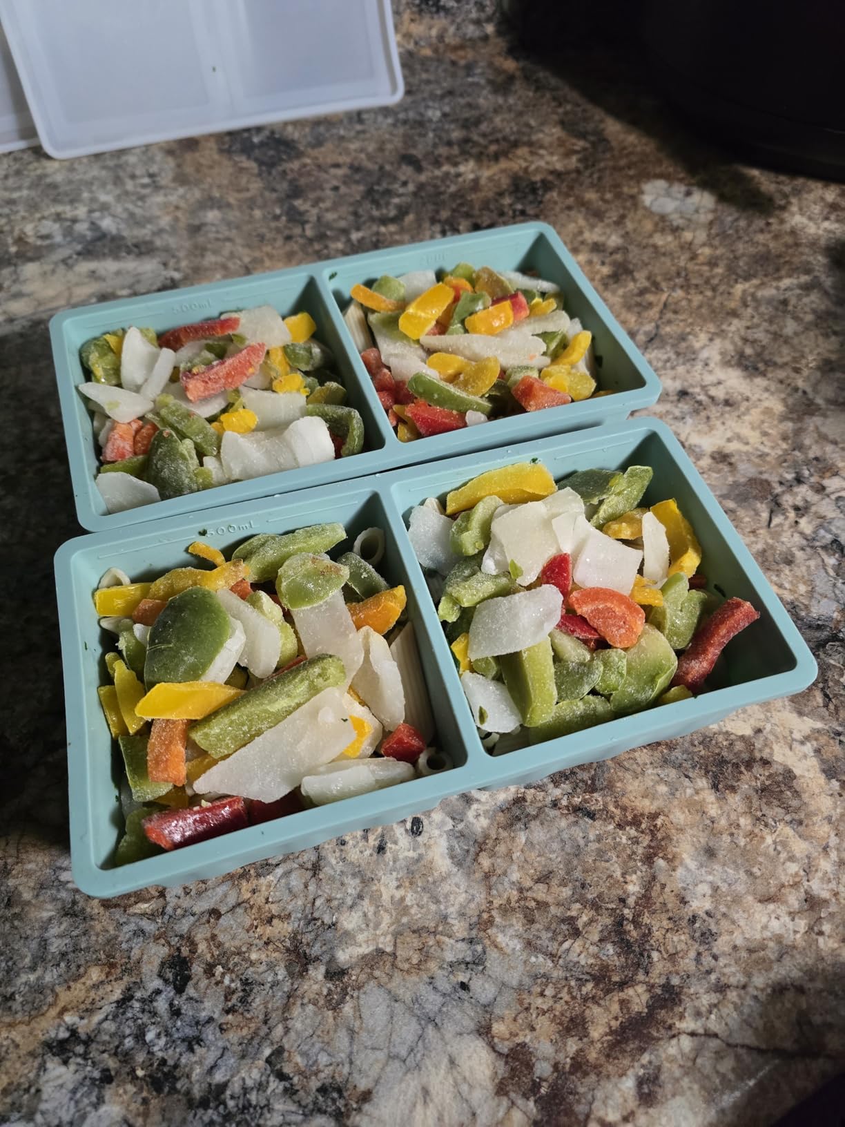 Silicone Freezer Tray for Soup Ice Cubes: 2-Cup Freezing Tray with Lid for Meal Prep - 2Pack Silicon Soup Portion Freeze Trays Make Stock Souped Ice Cube customer photo 2