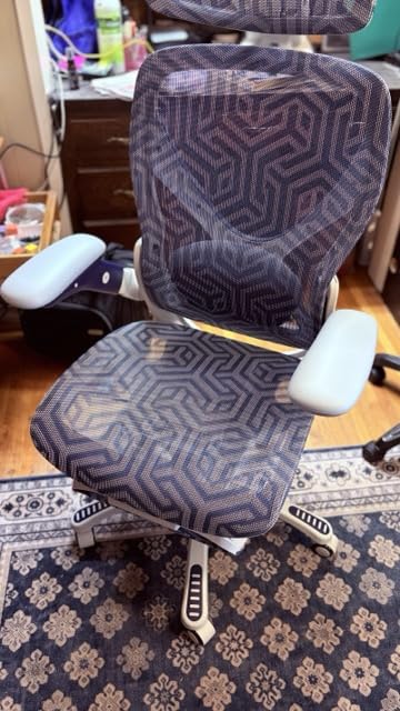 ELABEST X100 Ergonomic Mesh Office Chair with Footrest, Big and Tall Hone Desk Chair with 5D Flip-Up Arms, Adjustable 3D Lumbar Support,Gaming & Executive Computer Chairs customer photo 2