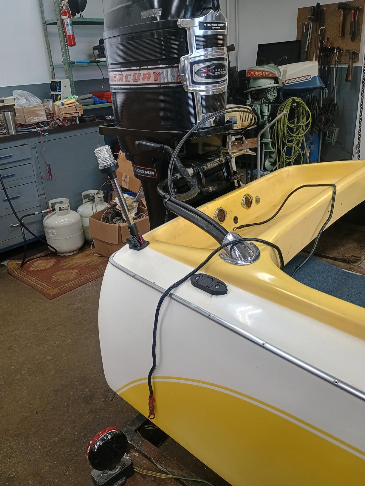12 Inches Anchor Light Stern Light, White Navigation Lights for Boats LED Waterproof IP67, Fold Down Rear Boat Lights for Marine, Pontoon, Jon Boat, Small Boats (12-24V) customer photo 2