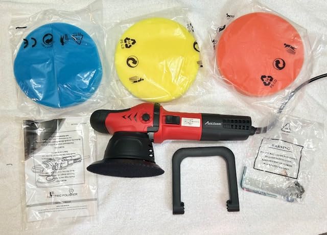 AVID POWER Dual Action Car Buffer Polisher, 6 Inch Orbital Polisher for Car Detailing with 6 Variable Speeds, Detachable Handle & 3 Polishing Pads customer photo 1