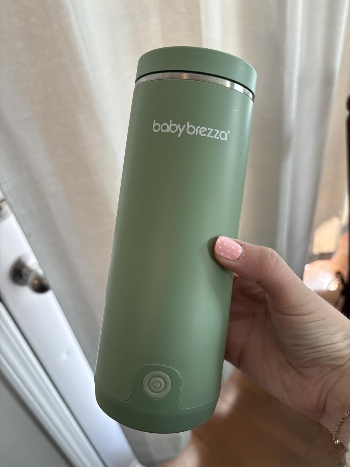 Baby Brezza Portable Warmer - 3X Faster Baby Bottle Warming - Travel Breastmilk and Formula Warmer - Safe, Even Heating - Up to 9oz - No Adapters, Black customer photo 2