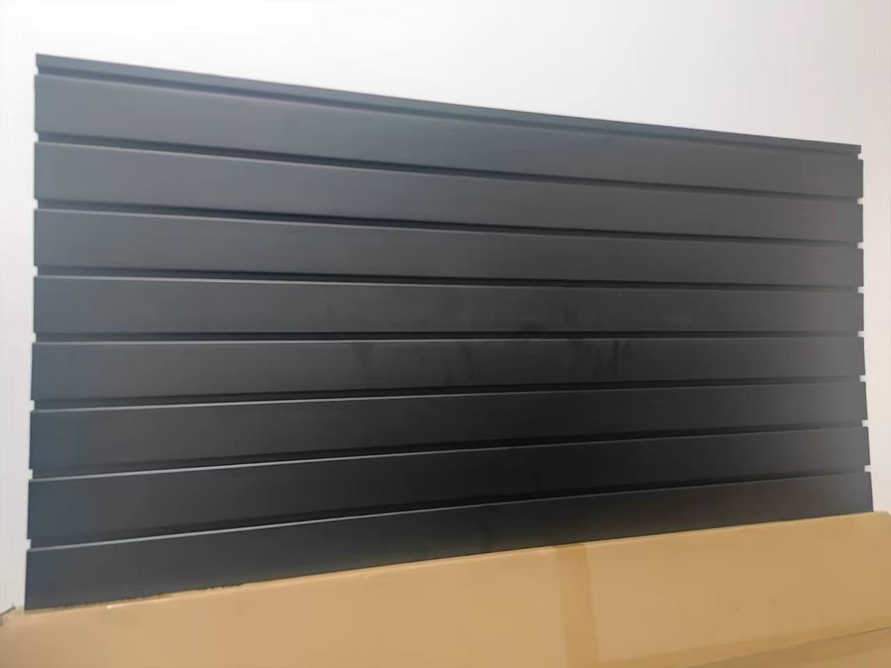 Slat Wall Paneling 4'x8' Black Slatwall Panels - Heavy Duty PVC Garage Organizer, Industrial-Grade Moisture-Resistant Easy DIY Install for Garage, Tool, Retail, Bike Storage & Organization by Eiruaw customer photo 2