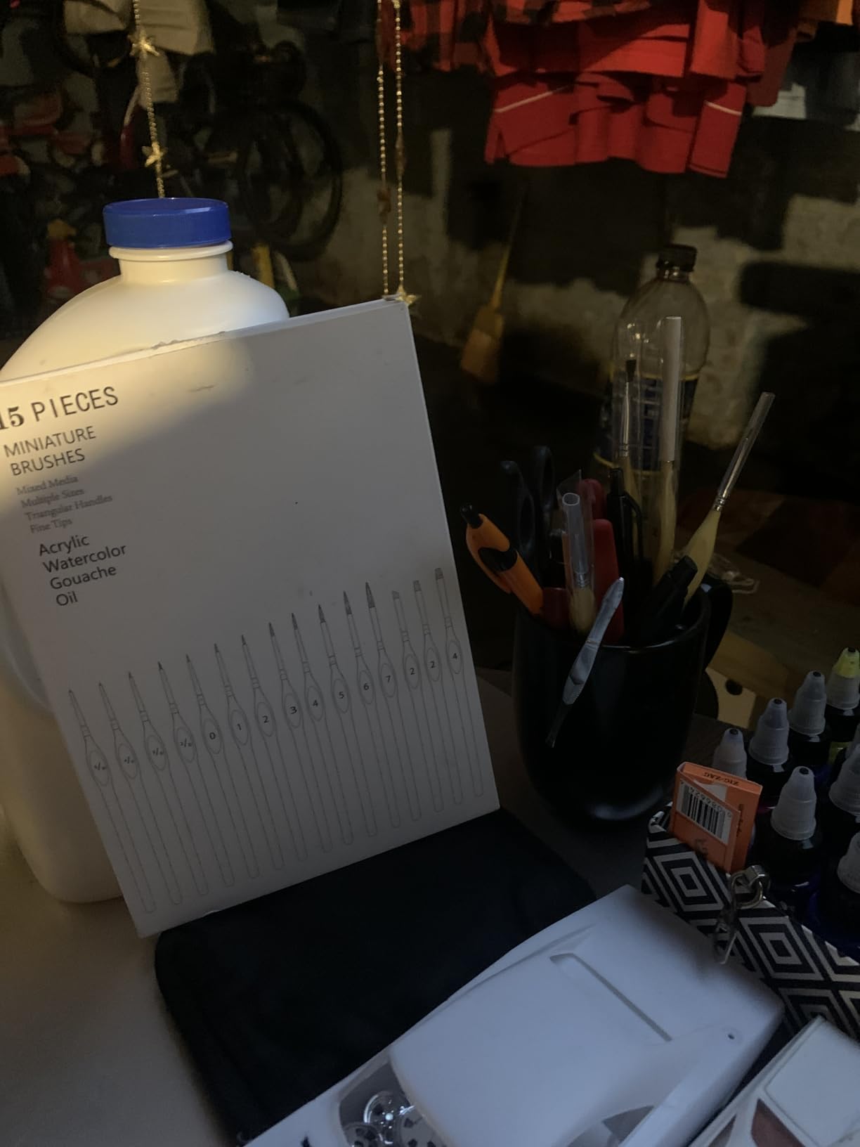 6Pcs Miniature Paint Brushes Set with Triangular Handles - for Acrylics, Oils, Watercolors & Paint by Number, Figurine customer photo 1