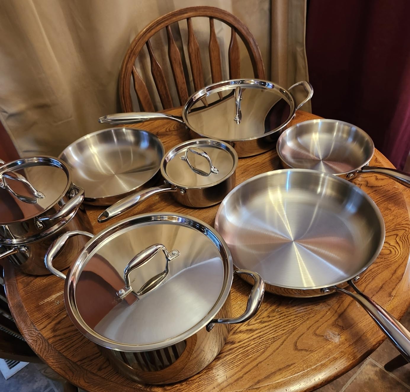 3 Ply Stainless Steel 11-Piece Cookware Set with Lids, Pots and Pans Kitchen Set, Non-Toxic, Induction, Oven, Dishwasher Safe, Professional Chef Quality customer photo 1