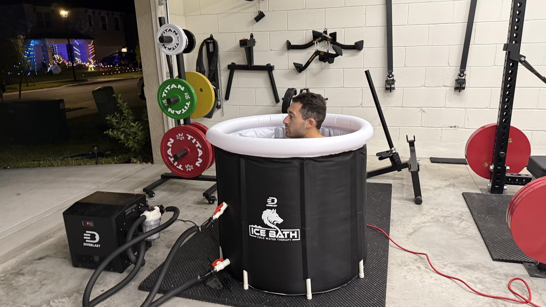 Cold Plunge Tub With Water Chiller, Pump and Filter - Low Consumption 2/3 HP Cold Plunge Chiller - Cools Water Down to 39°F customer photo 2