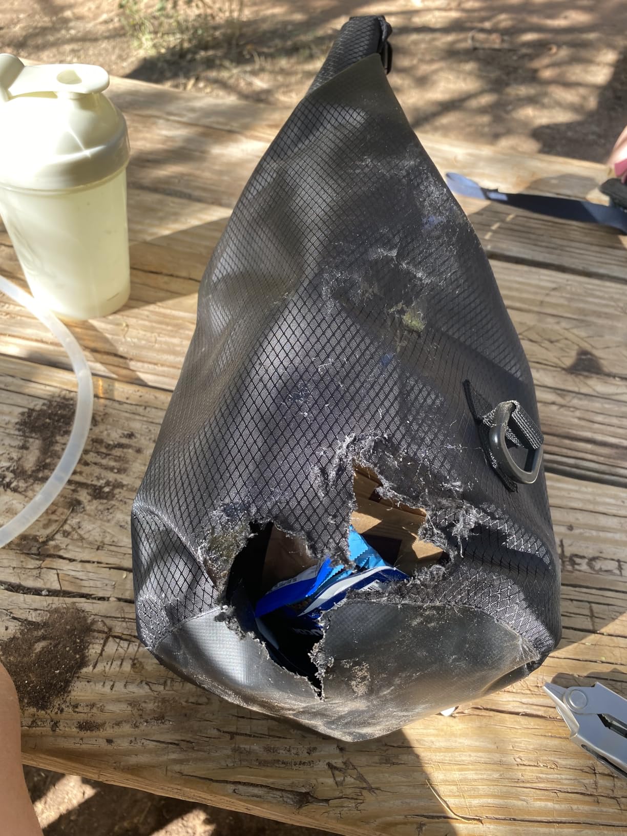 Bear Bag Hanging Kit, 10L Waterproof Bear Bags for Food Backpacking Camping, Ultralight Bear Proof Canister Gear for Food Storage with Survival Nylon Ropes, Clips, Rock Pouch, Pulley System customer photo 1