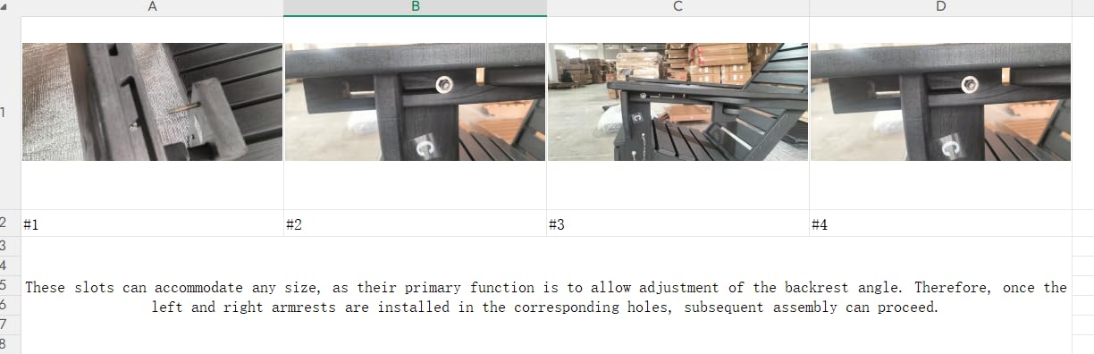 Folding Adirondack Chair with Retractable Ottoman Fire Pit Patio Chair with Pull Out Foot Rest Weather Resistant Lawn Outdoor Lounge Chair with 2 Cup Holder (Teak) customer photo 1