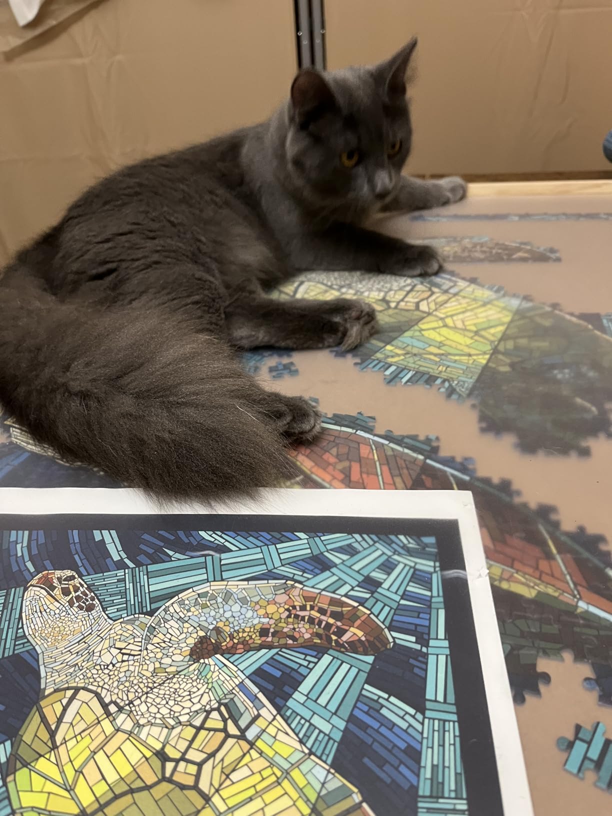 1000 Pieces Rotating Puzzle Board with 4 Drawers,28.74