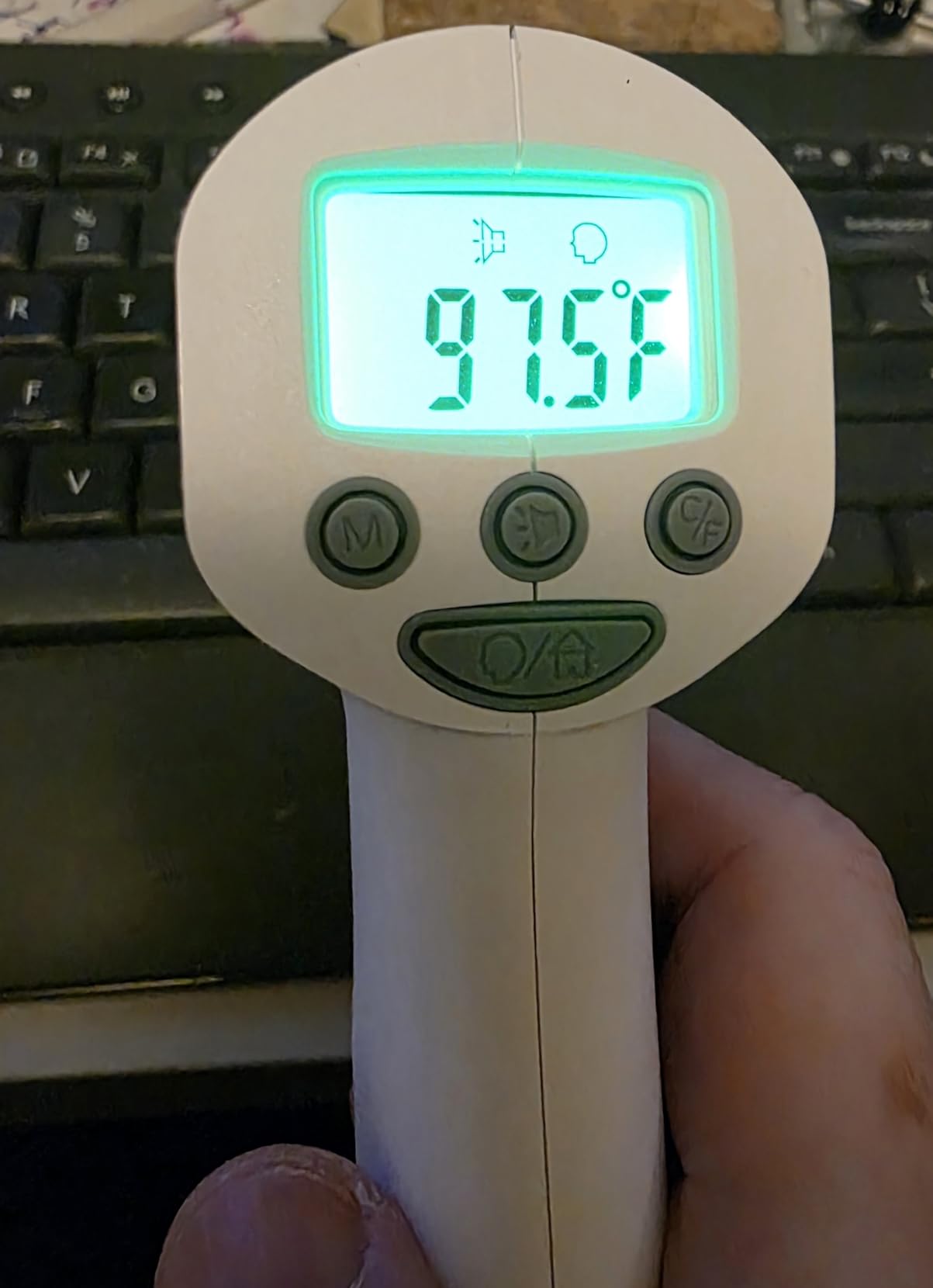 Medical Grade FSA-HSA Eligible Heavy Duty Touchless Infrared Forehead Thermometer, for Adults & Baby Digital Thermometer Gun, 1s Instant Results customer photo 1