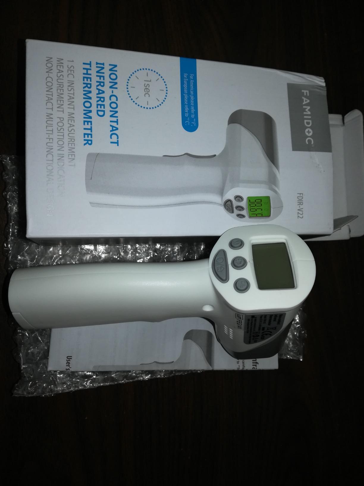 Medical Grade FSA-HSA Eligible Heavy Duty Touchless Infrared Forehead Thermometer, for Adults & Baby Digital Thermometer Gun, 1s Instant Results customer photo 2