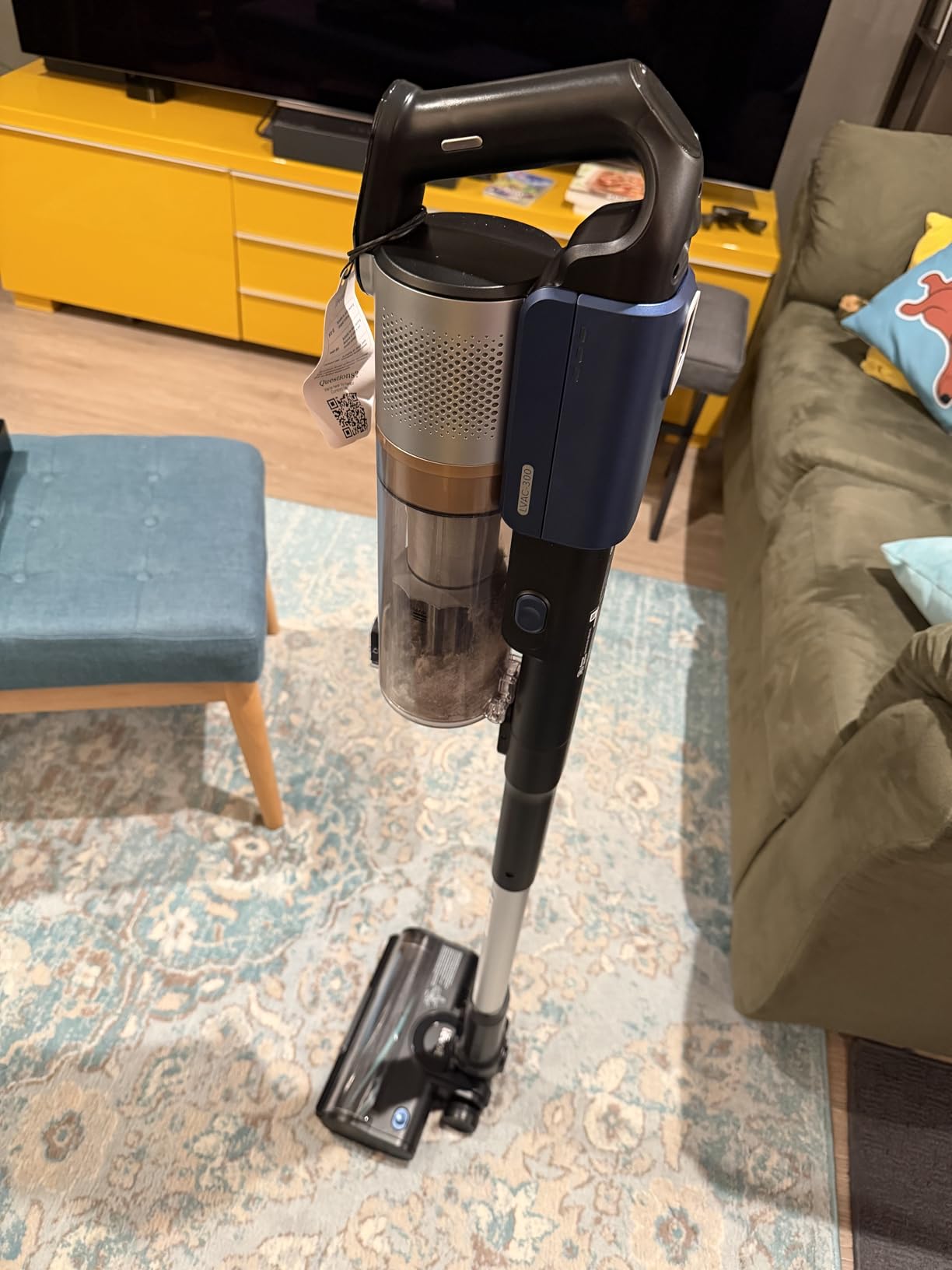 Cordless Vacuum Cleaner with HEPA Filter, Stick Vac with Tangle-Resistant Design, Up to 60 Mins, Powerful Suction, Lightweight, Mini Motorized Brush, for Carpet, Hard Floor, Pet Hair, LVAC-300 customer photo 1