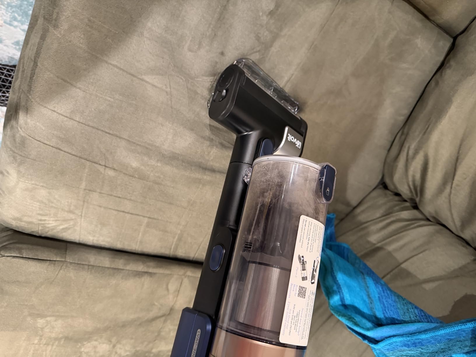 Cordless Vacuum Cleaner with HEPA Filter, Stick Vac with Tangle-Resistant Design, Up to 60 Mins, Powerful Suction, Lightweight, Mini Motorized Brush, for Carpet, Hard Floor, Pet Hair, LVAC-300 customer photo 2