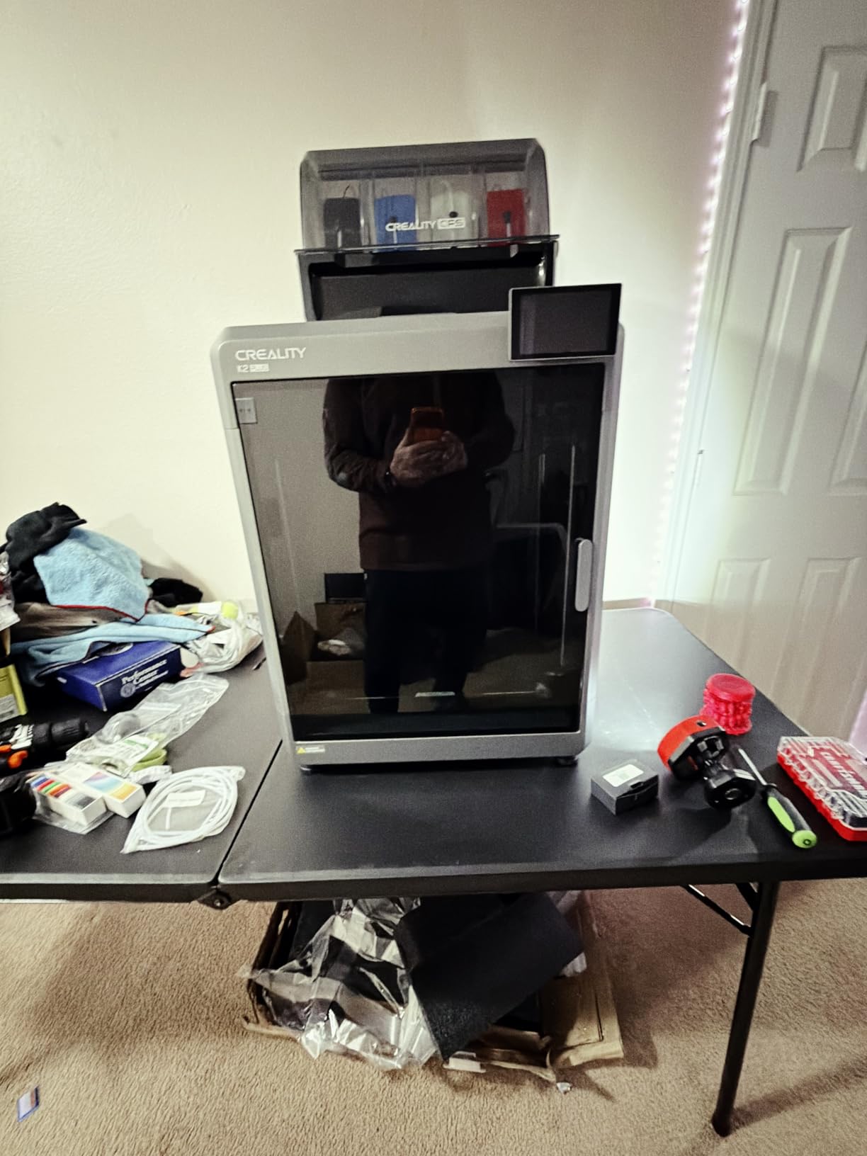 Creality K2 Plus Combo 3D Printer, Multicolor Printing with 16 Colors, 600mm/s High-Speed Printing, Dual AI Cameras for Monitoring, Full-Auto Leveling, Large Build Volume 350×350×350mm customer photo 2