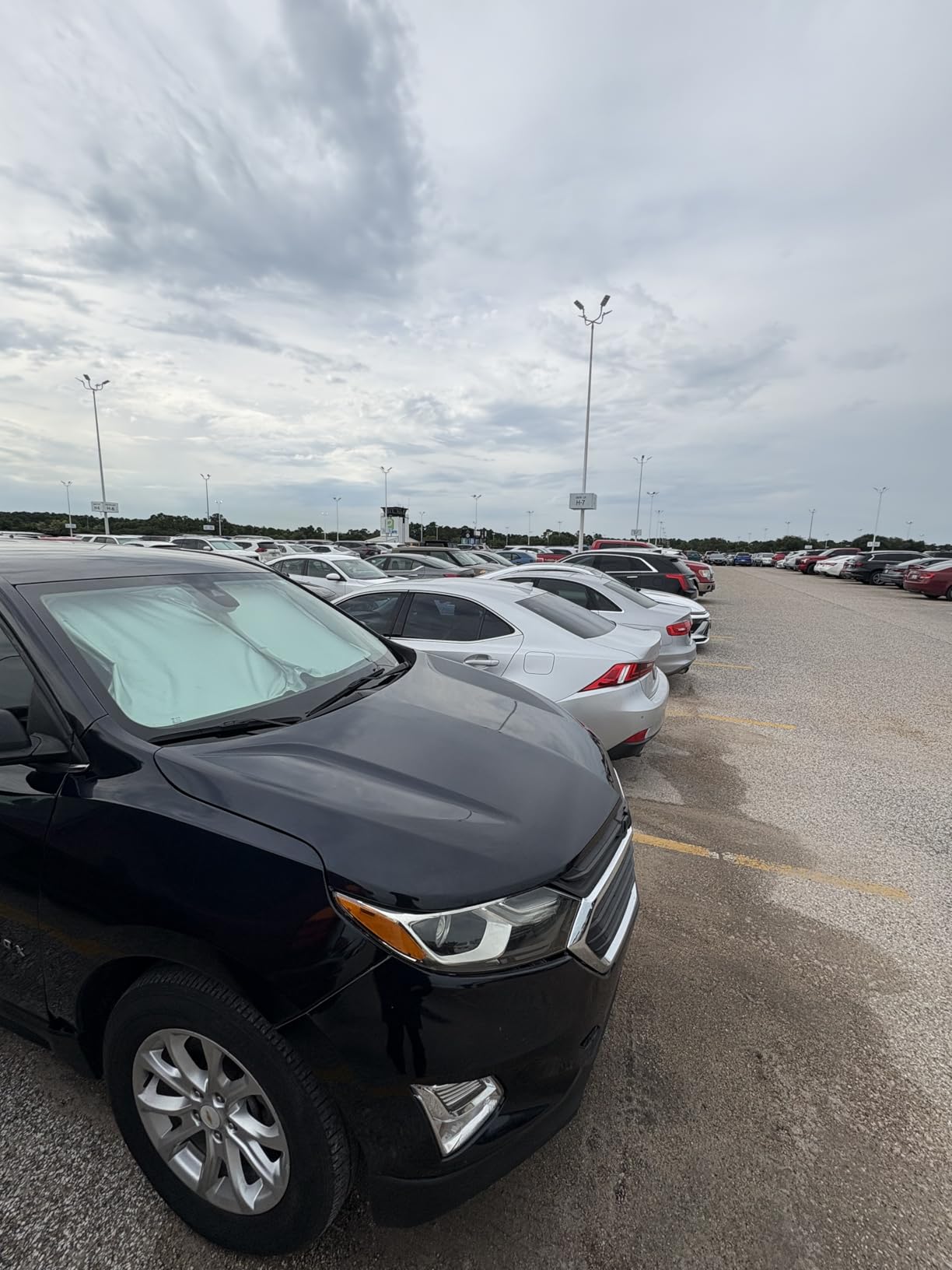 SINGARO 300T Universal Car Windshield Sun Shade, Foldable Reflective for Windshield & Window Shades with Overlapping Design, Car Interior Accessories (55