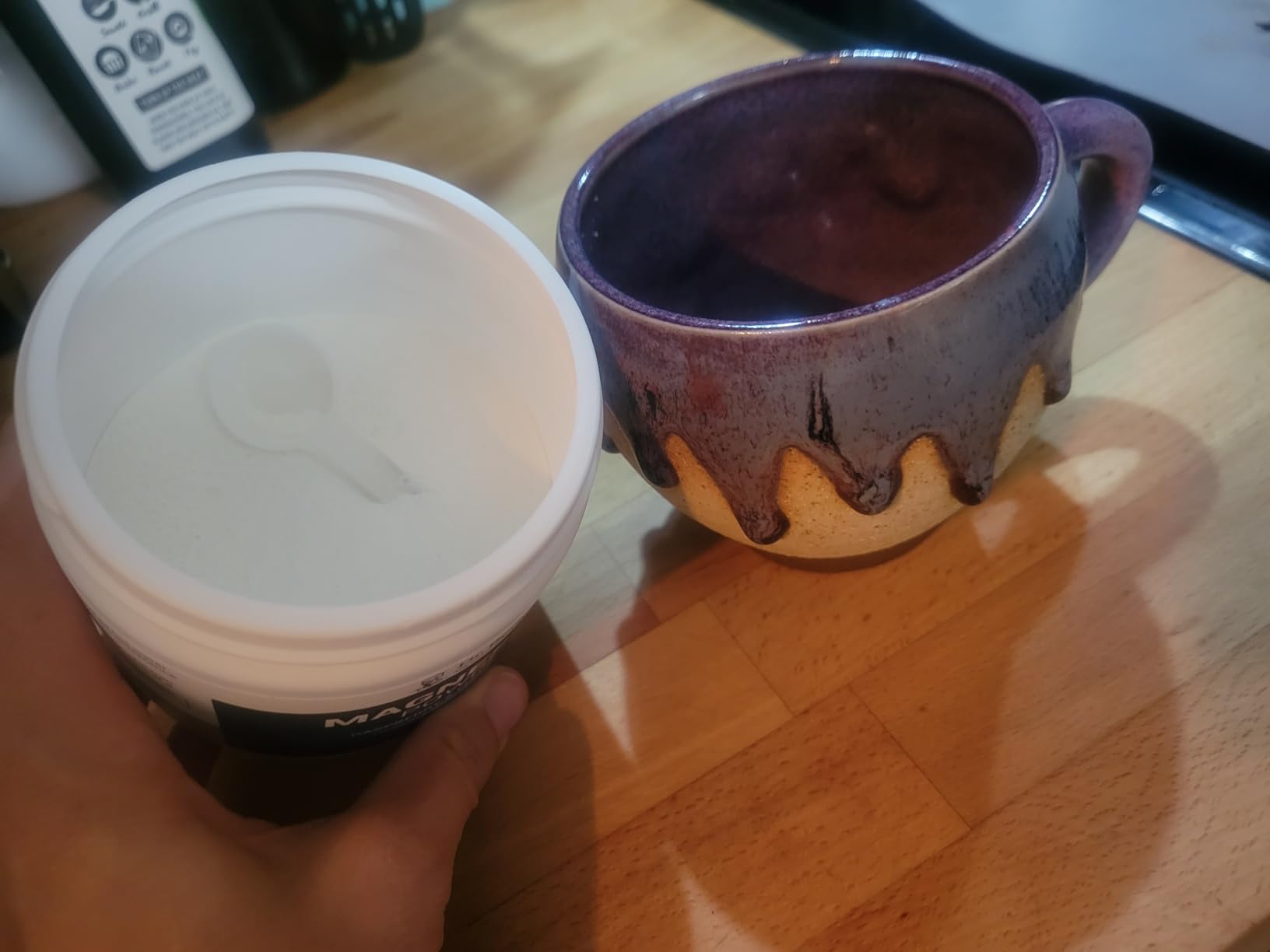 Dr. Berg Magnesium Glycinate Powder for Sleep, Relaxation, & Stress Relief - Now Includes Vitamin D3 & Zinc - Delicious Raspberry & Lemon Flavor (50 Servings) Magnesium Powder - Magnesium Drink Powder customer photo 1