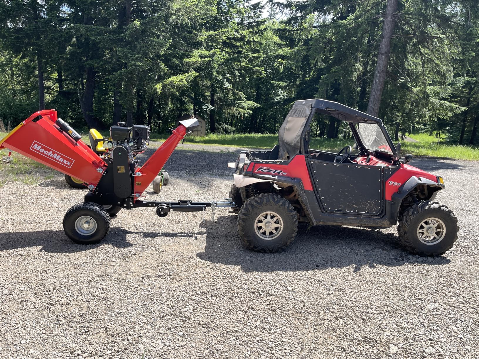 6 inch B&S 408cc 14hp Gas Powered Wood Chipper Shredder Mulcher with Towbar, 6
