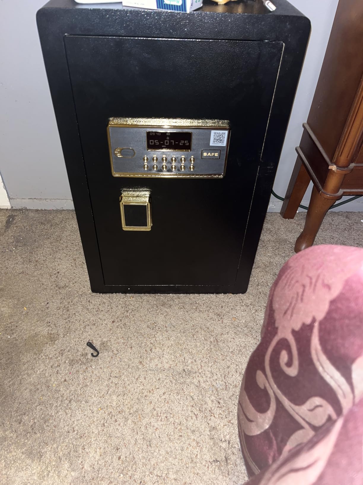 Safe Box with Digital Keypad & Alarm System - Electronic Lock Box for Jewelry Cash with Adjustable Shelves - Includes LED Light & Fireproof and Waterproof Bag(0.8/1.0/1.3/1.53/2.5Cuft) customer photo 1