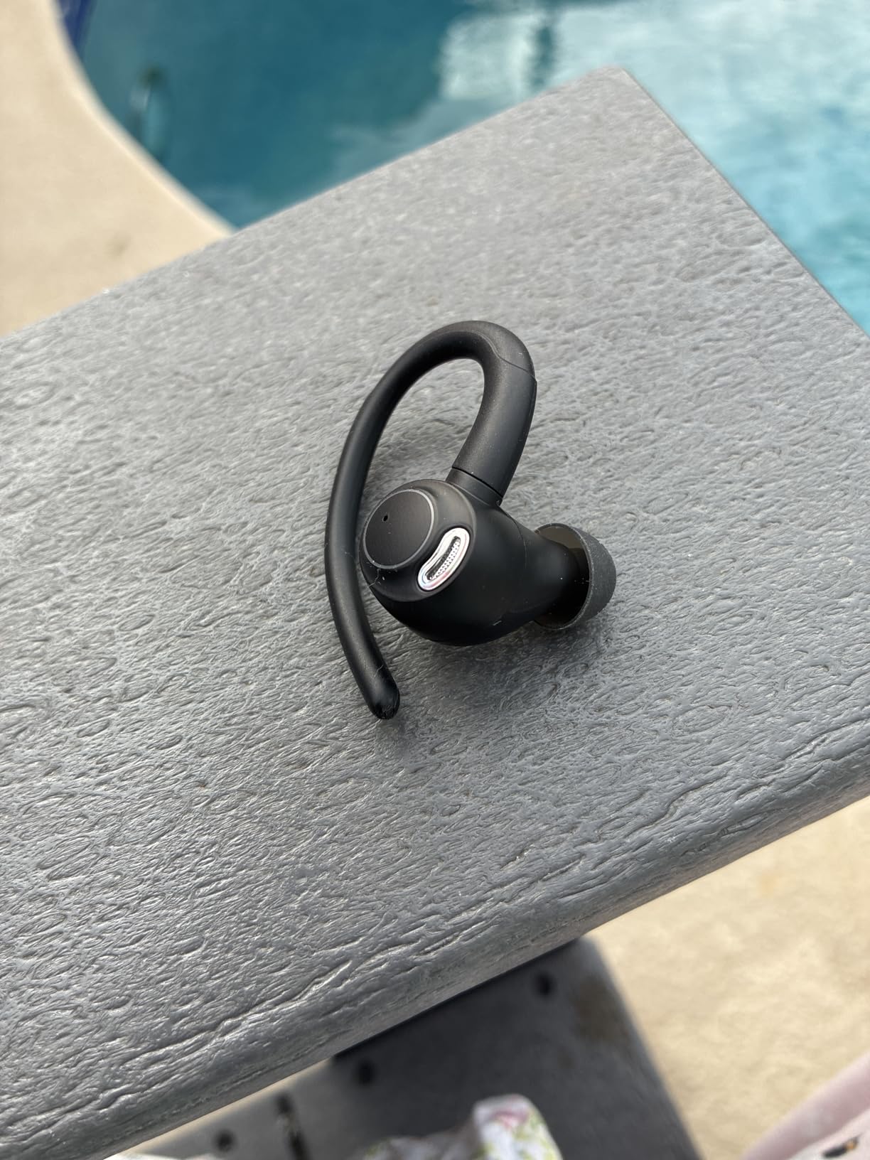 kurdene Wireless Earbuds Bluetooth Headphones Sport, Over Ear Buds with Deep Bass Sound, 60Hrs Playtime Earphones Redesigned Comfort Fit with Earhooks for Running, Meeting, Workout - Black customer photo 1