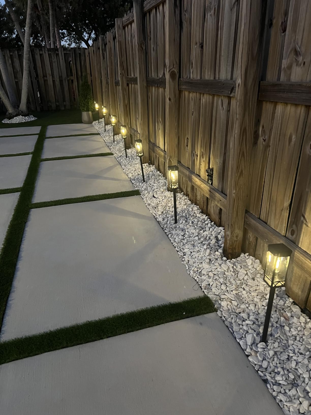 KOOPER Taller Solar Pathway Lights Outdoor, 8 Pack Upgraded Brighter Solar Garden Lights Solar Powered, Up To 15 Hours Outdoor Solar Lights for Yard Landscape Lighting Path Walkway Driveway Sidewalk customer photo 1