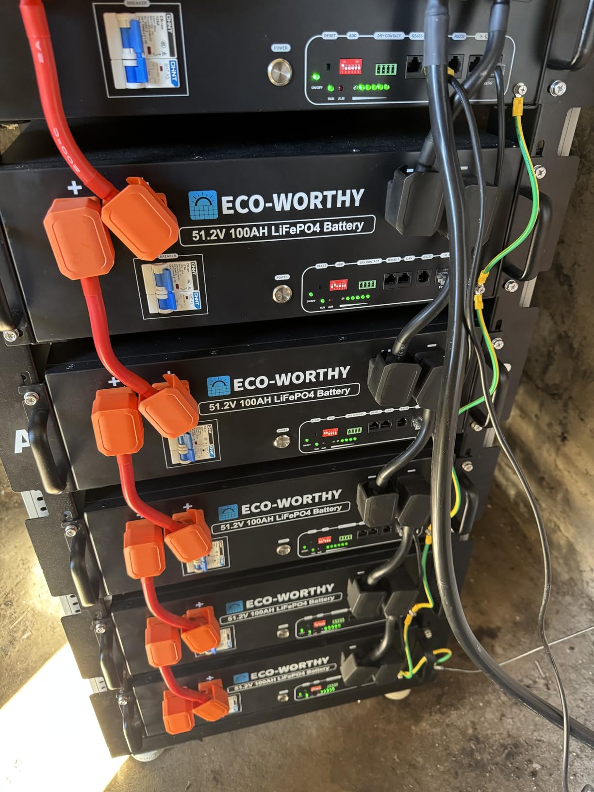 ECO-WORTHY 10000W Complete Off-Grid Solar Panel Kit for Home| 10KW 120V/240V Output Split Phase| 20.48kWh Lithium Battery with Rack| 9840 Watts Solar Panel PV customer photo 2