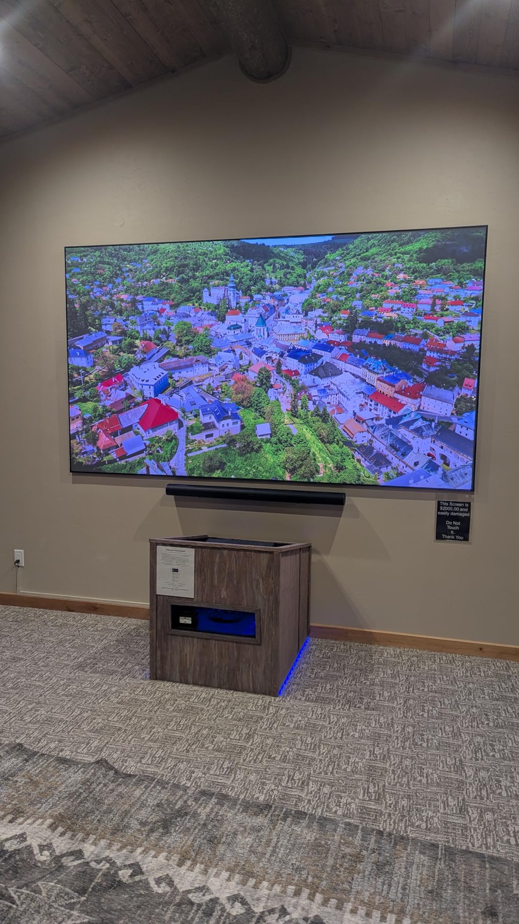 NothingProjector ALR Screen for Ultra Short Throw Projector, 85% Ambient Ceiling Light Rejecting, 120 inch, 4K/8K UHD, Active 3D, Fixed Frame 16:9, Wall Mount Anti Daylight UST, Classic Series NothPJ customer photo 2