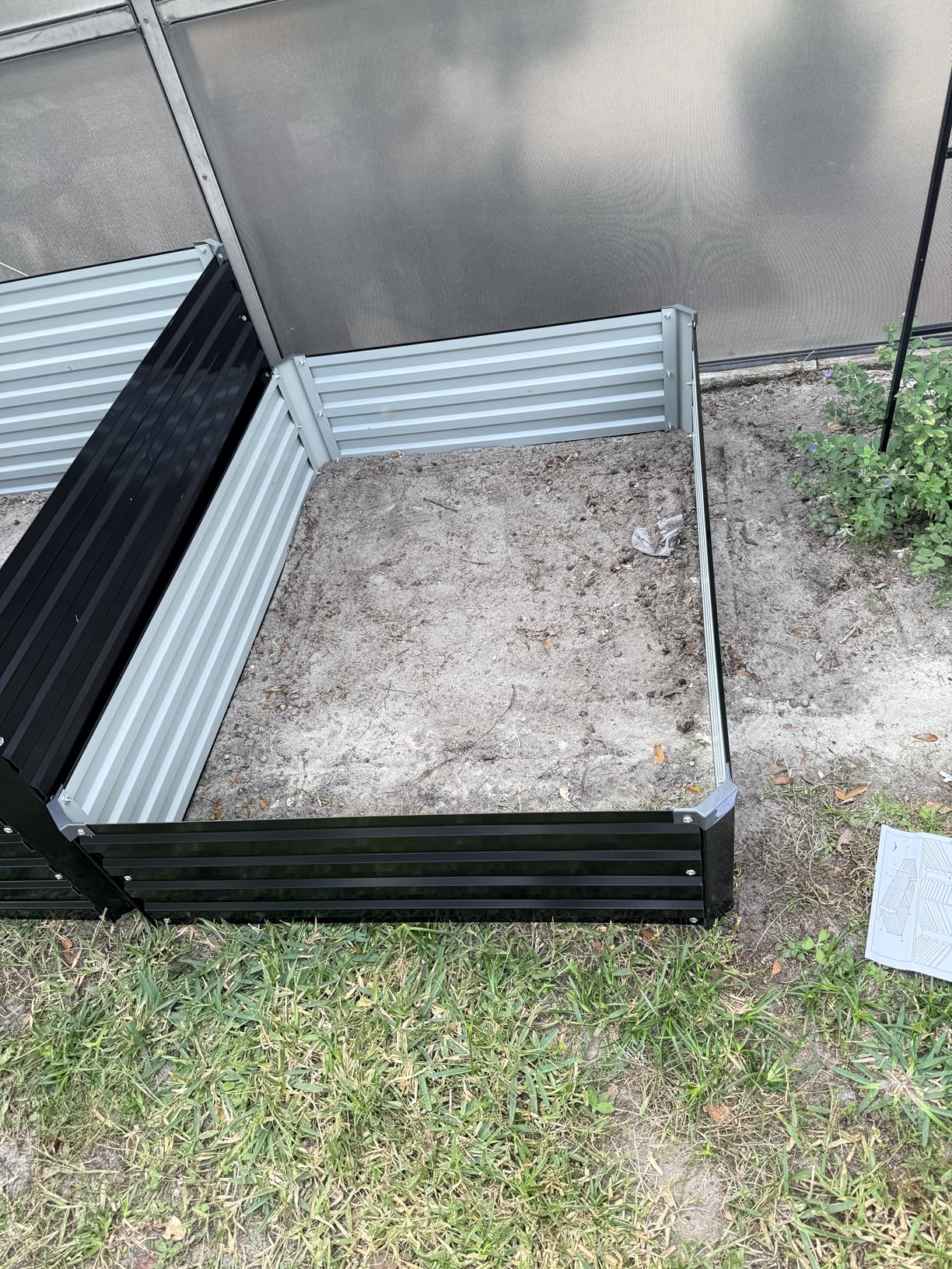 8x4x1ft(2 Pack) Galvanized Raised Garden Bed, Outdoor Planter Box Metal Patio Kit Planting Bed for Vegetables Flowers Herb, Black customer photo 1