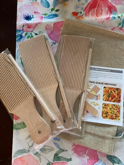 Gnocchi Board Wood Set with 3 Rollers & Storage Bag - Effortless Cavatelli Pasta Maker & Pasta board for Gnocchi, Cavatelli & Homemade Butter - Perfect Gift for Kitchen Lovers customer photo 2