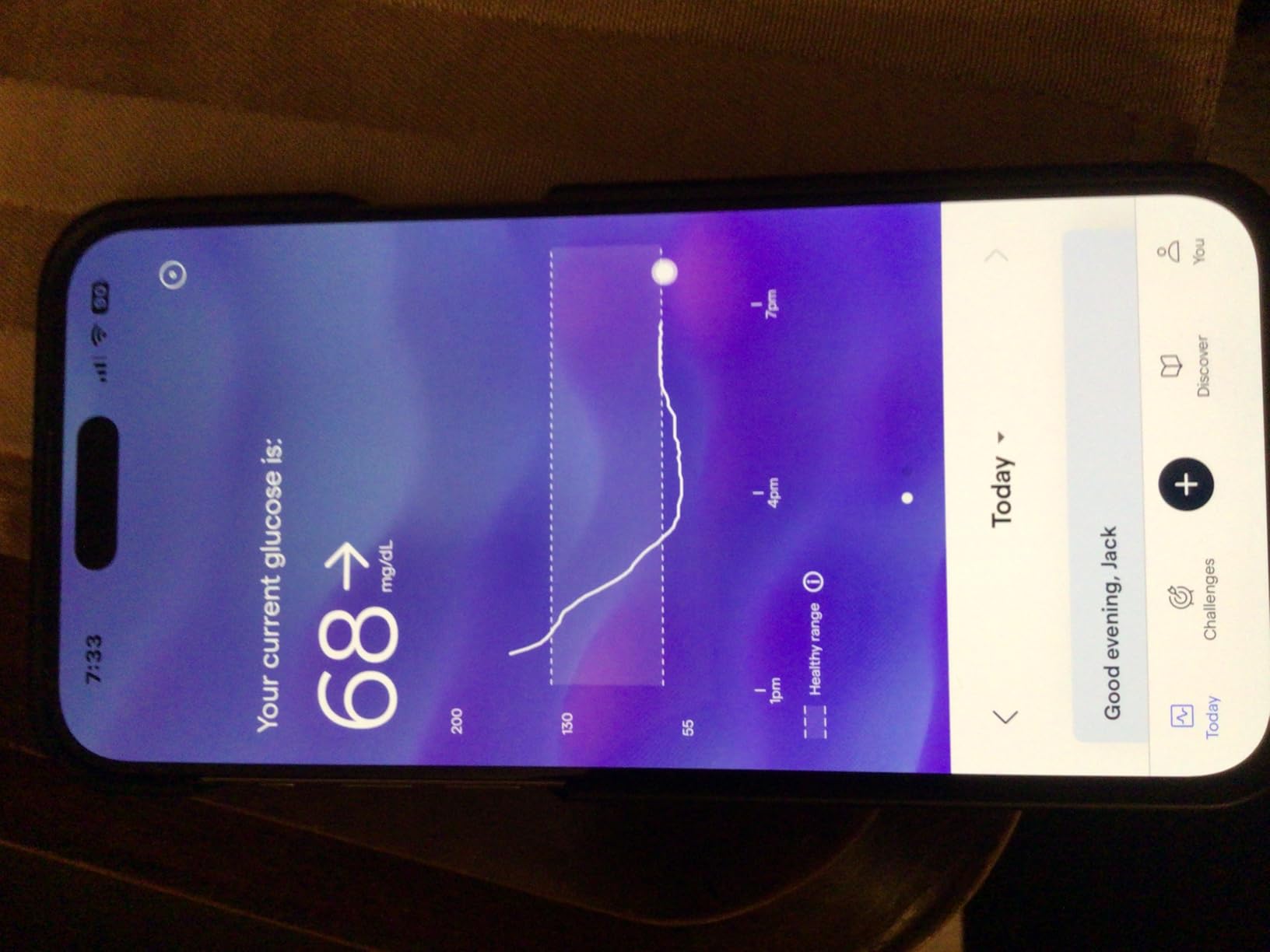 Lingo Continuous Glucose Monitor (CGM). Made by Abbott. Optimize Your Nutrition with Real-time Glucose Data & Insights. 1 Lingo biosensor lasts up to 14 Days*. Works with iOS and Android. US Only. customer photo 2