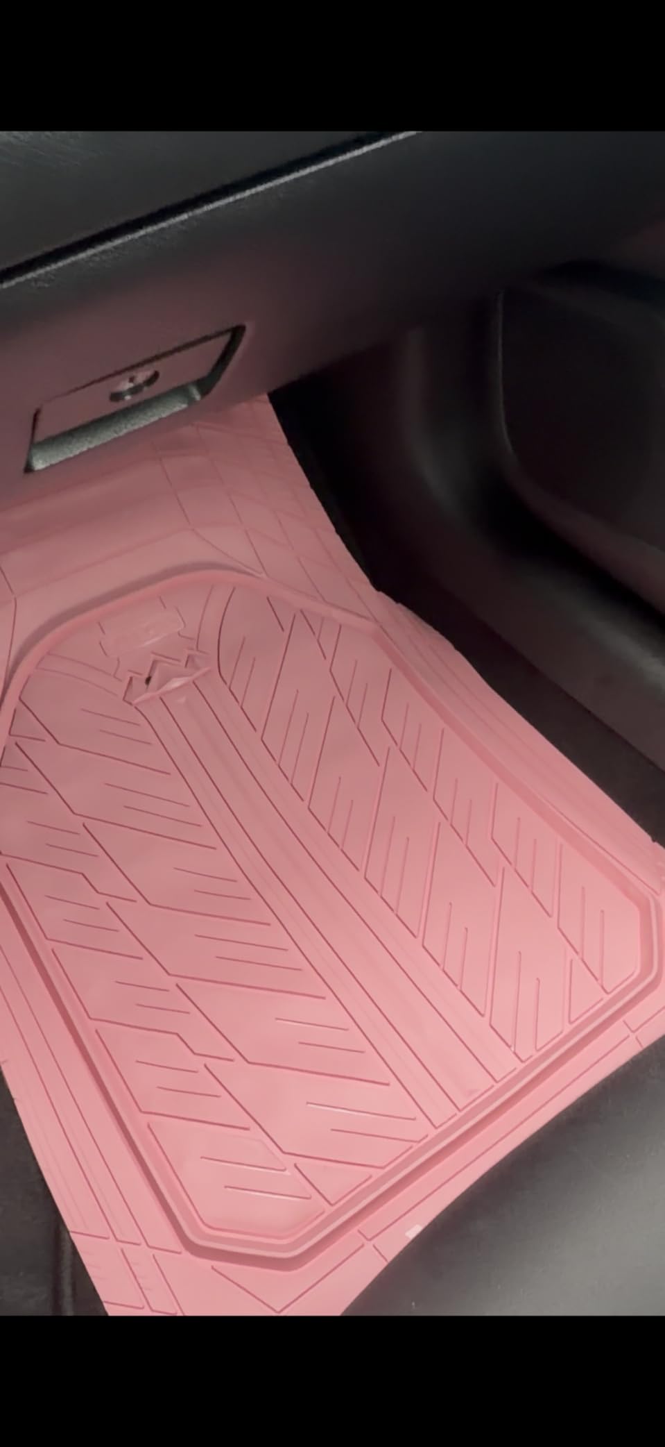 CAR PASS Heavy Rubber Car Floor Mats, Deep Waterproof Car Mats All Weather, Universal Trim-to Fit Automotive Floor Mats for Car SUV Truck Van, Durable Floor Liners Solid Black customer photo 1