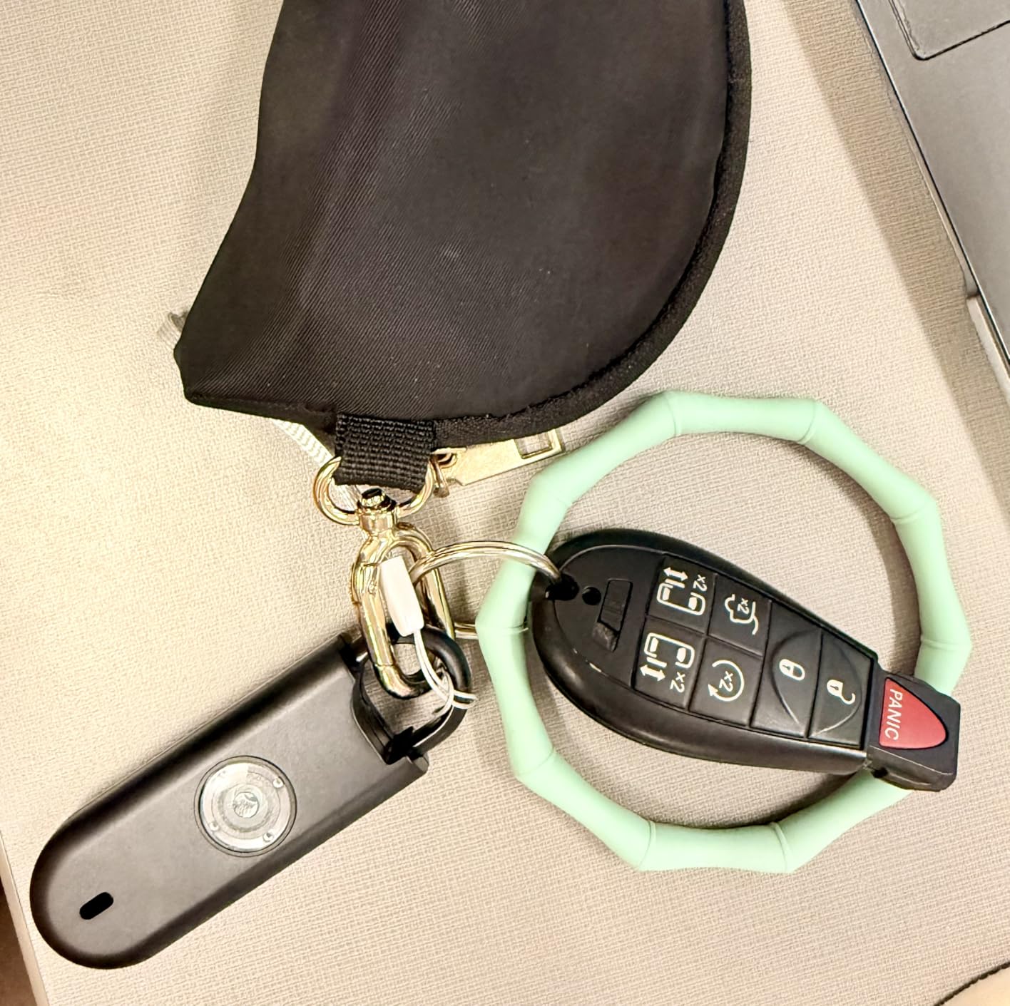 140dB Personal Safety Alarm for Women, 3 Pack Safe Alarm Protection Keychain with Strobe Light & Low Battery Notice, Security Siren Self Defense for Seniors College Girls, Pink+Blue+Black customer photo 2