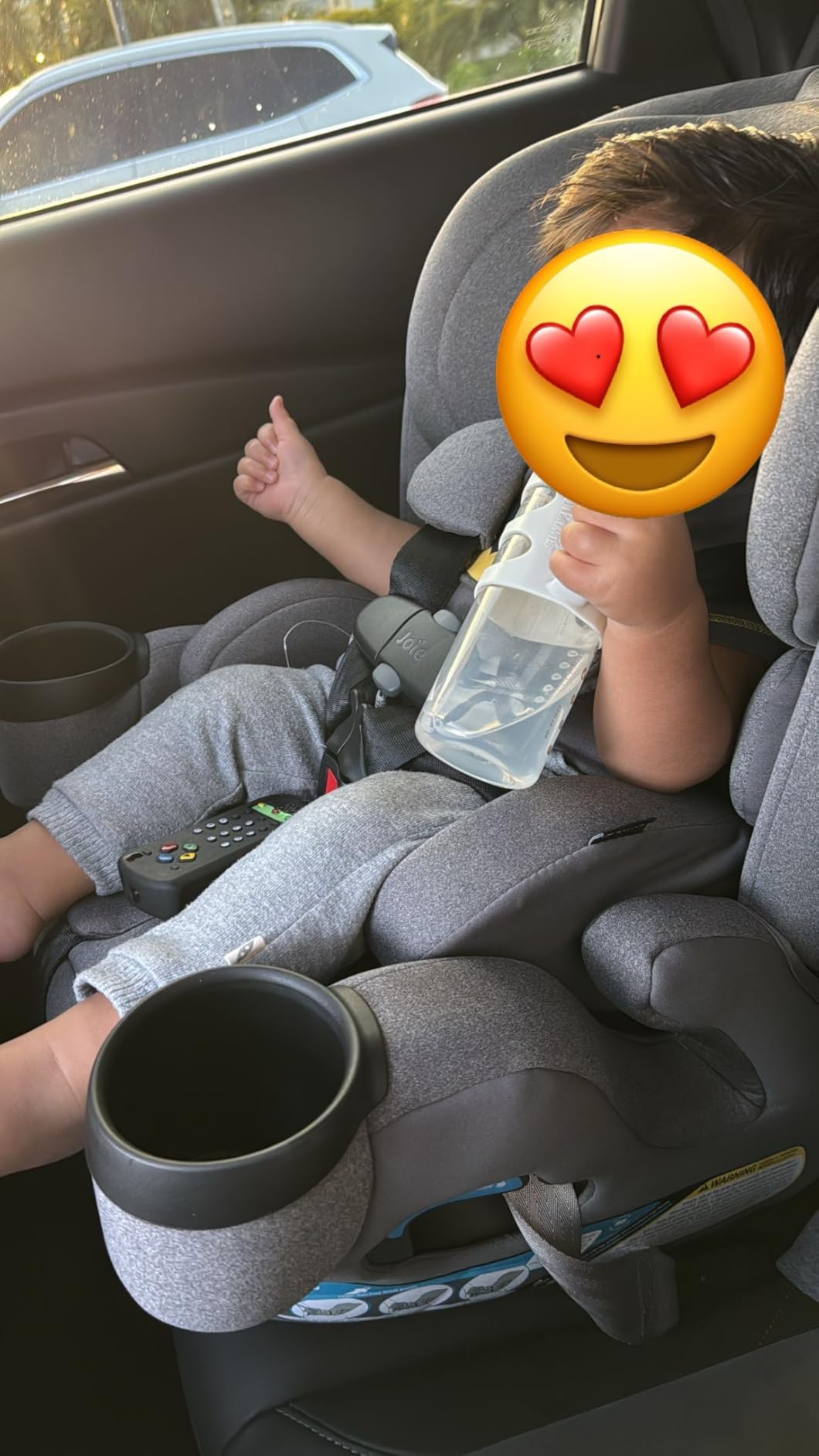 Joie Saffron SI 4-in-1 Car Seat - Car Seat for Infants to Toddlers to Big Kids - 4 Modes, 10-Position No-Rethread Headrest & Harness (Dove) customer photo 2