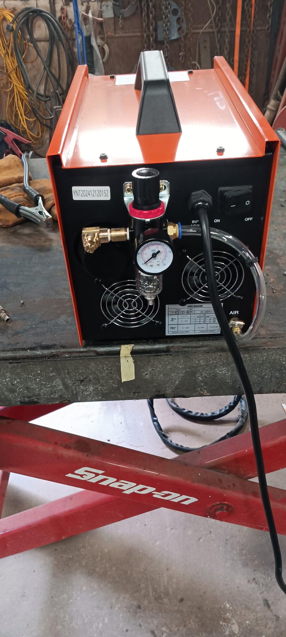 HITBOX Plasma Cutter with Built-In Air Compressor, Non-Touch Pilot Arc 50 Amp 220V Digital Inverter IGBT Clean Cut Plasma Cutting Machine customer photo 1