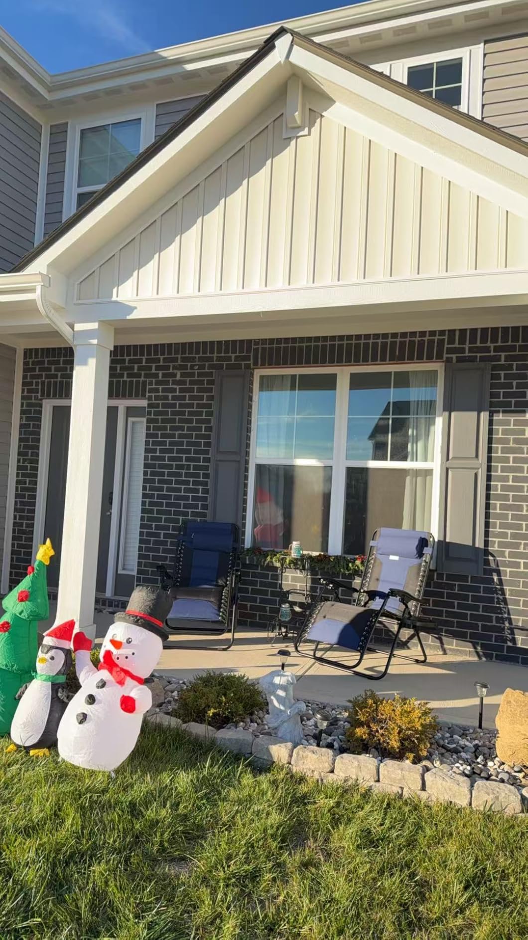 PHI VILLA XXL Oversized Padded Zero Gravity Chair Set of 2, Foldable Patio Recliner, 28