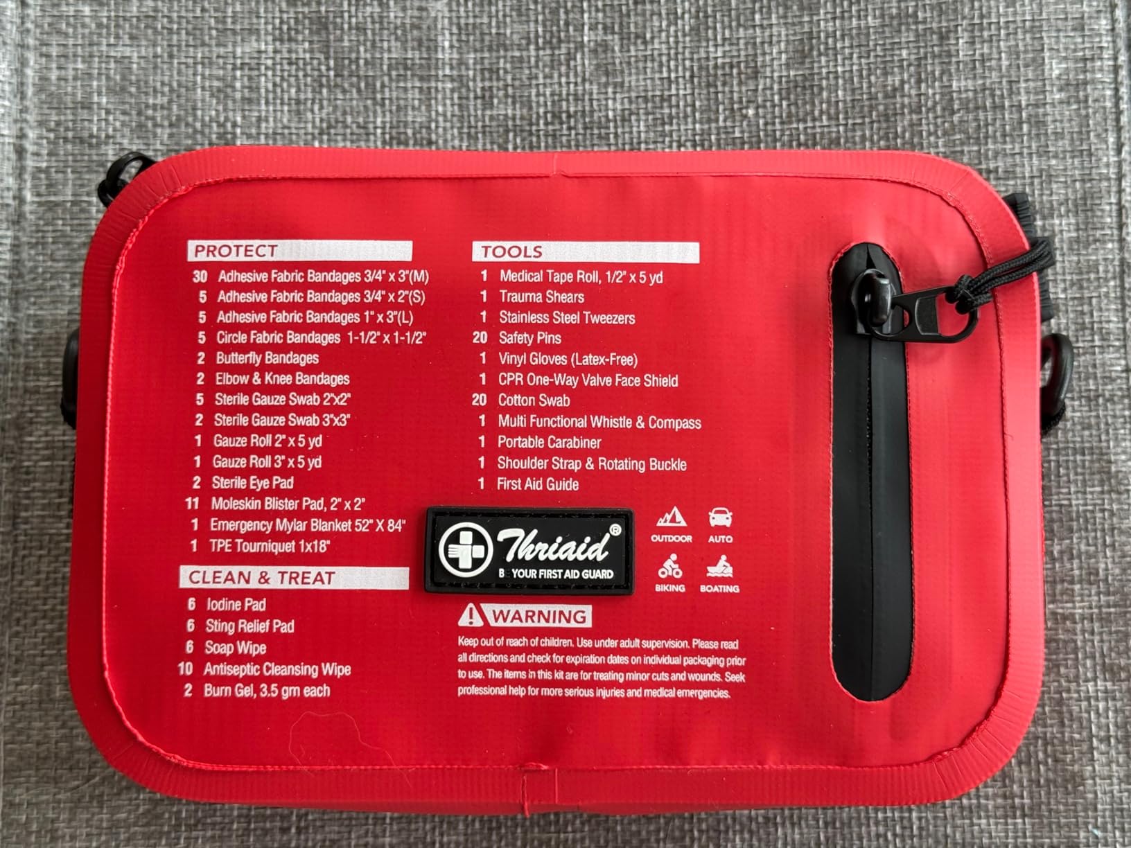 152 PCS Waterproof First Aid Kit, Portable Small Boat Dry Bag Bug Out Bags, Emergency Medical Kit Ideal for Boating, Camping, Fishing, Kayaking, Floating customer photo 1