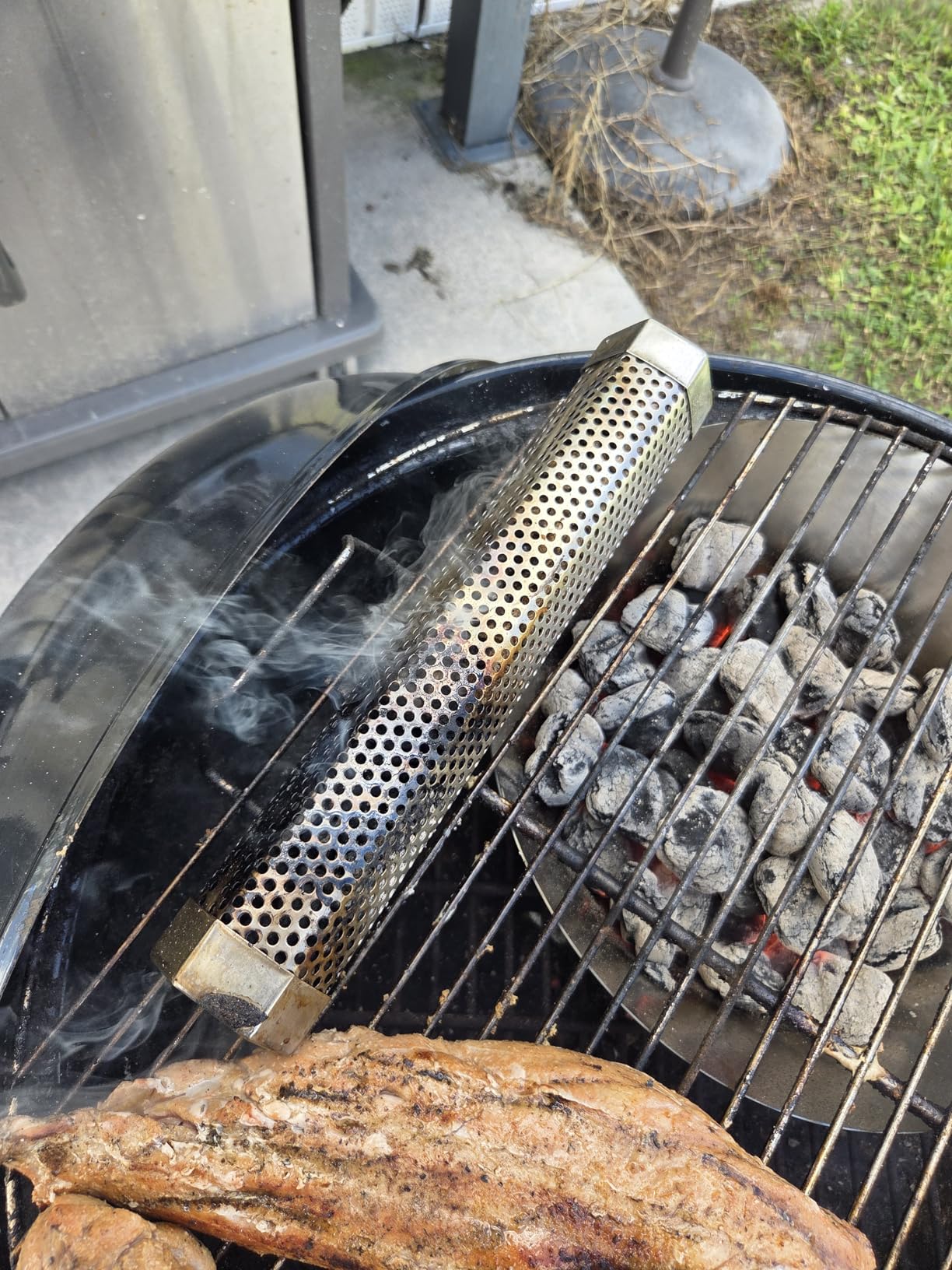 Smoke Tube for Pellet Smoker 12'', Smoker Tube 5 Hours of Billowing Smoke Hot/Cold Smoking, Smoking Tube, for Add Smokey BBQ Flavor on Gas Grill or Charcoal Grills with This Stainless Steel Wood Chip customer photo 1