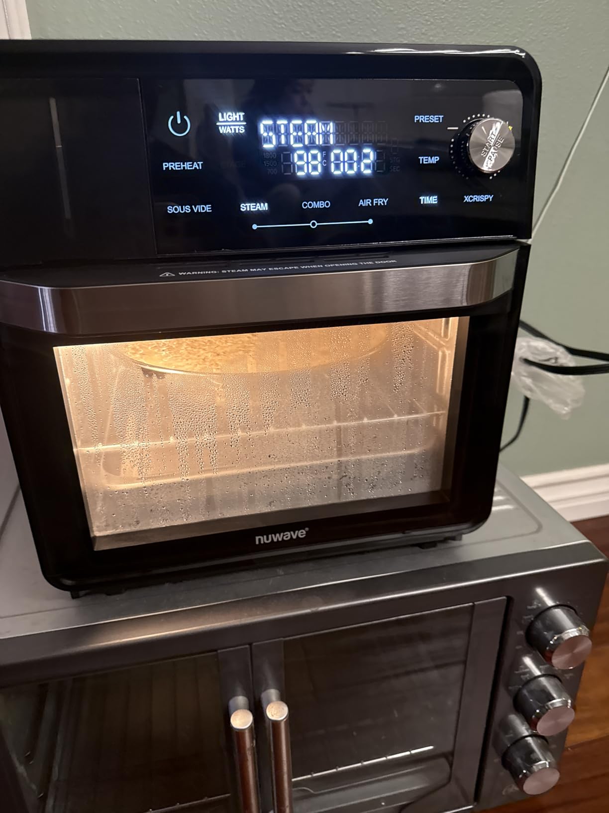 Nuwave Combi Steam Oven, Non-Toxic Stainless Steel Multi-Cooker with Air Fry, Sous Vide, Toast & More, 50-450°F Precision, 120 Presets, Moisture Control, Programmable, Easy to Clean, 16 quarts customer photo 2