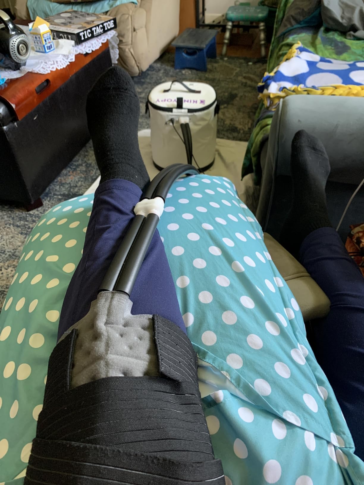 Cold Therapy Machine with Programmable Timer, Portable Ice Machine for Knee After Surgery, Knee Replacement Recovery System, Cryotherapy Pain Relief w/Compression Pad for,Shoulder, Hip and Ankle customer photo 1