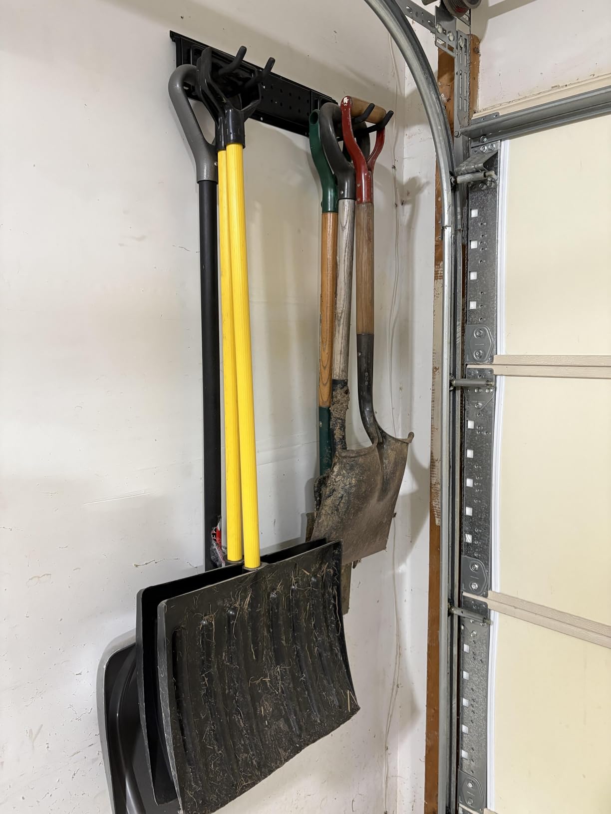 Garage Tool Organizer Wall Mount 48 inches with 10 Adjustable Heavy-Duty Hooks, Garage Organization, Garden Tool Storage Rack, Yard, and Shed, Holds Up to 400 lbs customer photo 2