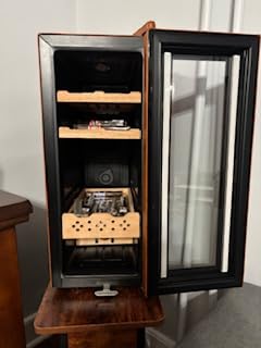 Electric Humidor, 70L 400 Counts Large Capacity,Thermostatic Cooling Humidor Cabinet with Smart Humidity & Temp Control, Spanish Cedar Wood Shelves, Safety Lock customer photo 1