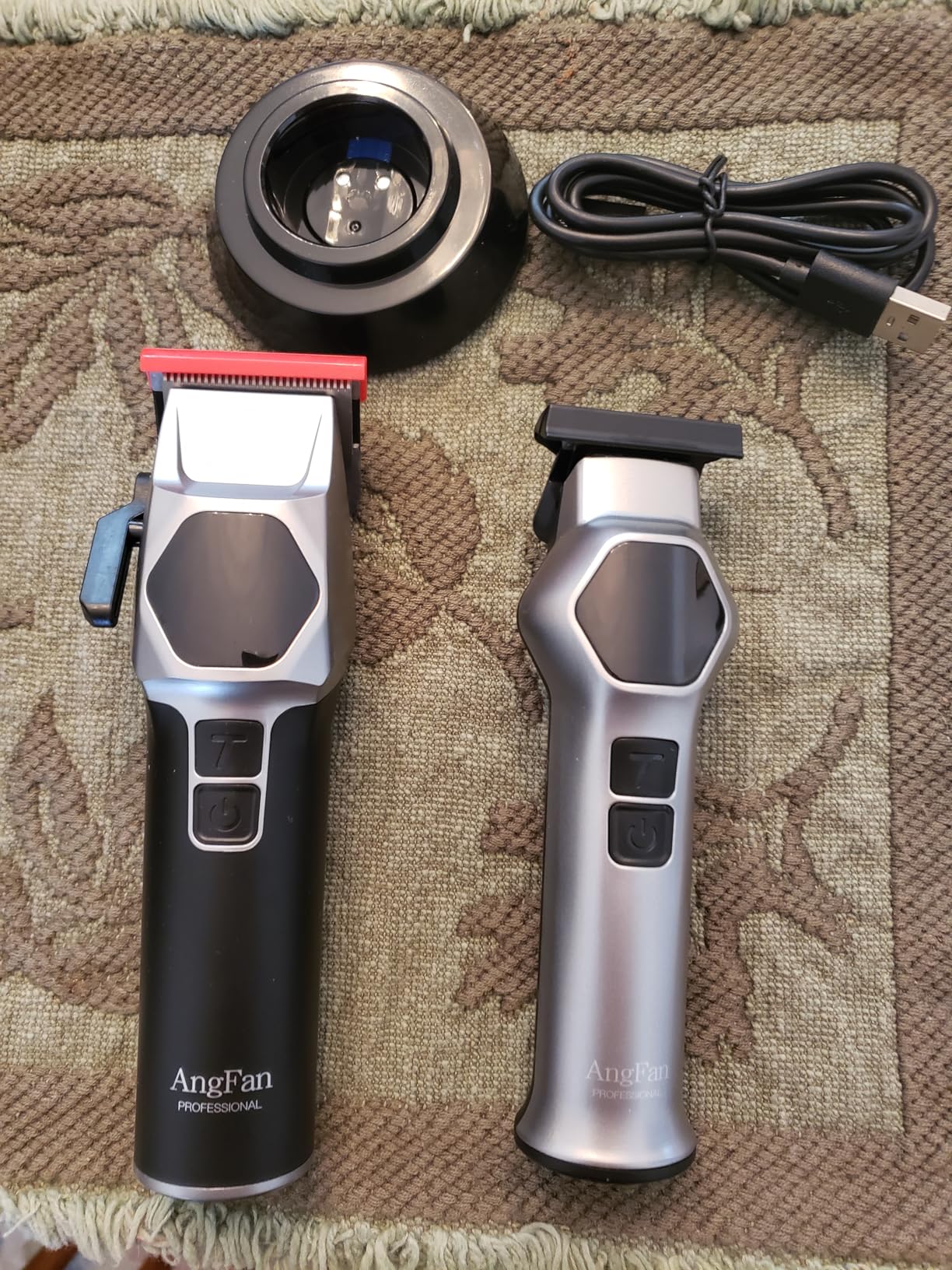 Professional Hair Clippers for Men - 8000RPM Brushless Motor & 440C Steel Blades, Barber-Grade Cordless Clippers & Trimmer Set for Fade Designs, Hair Cutting Tools for Professional Barbers customer photo 1