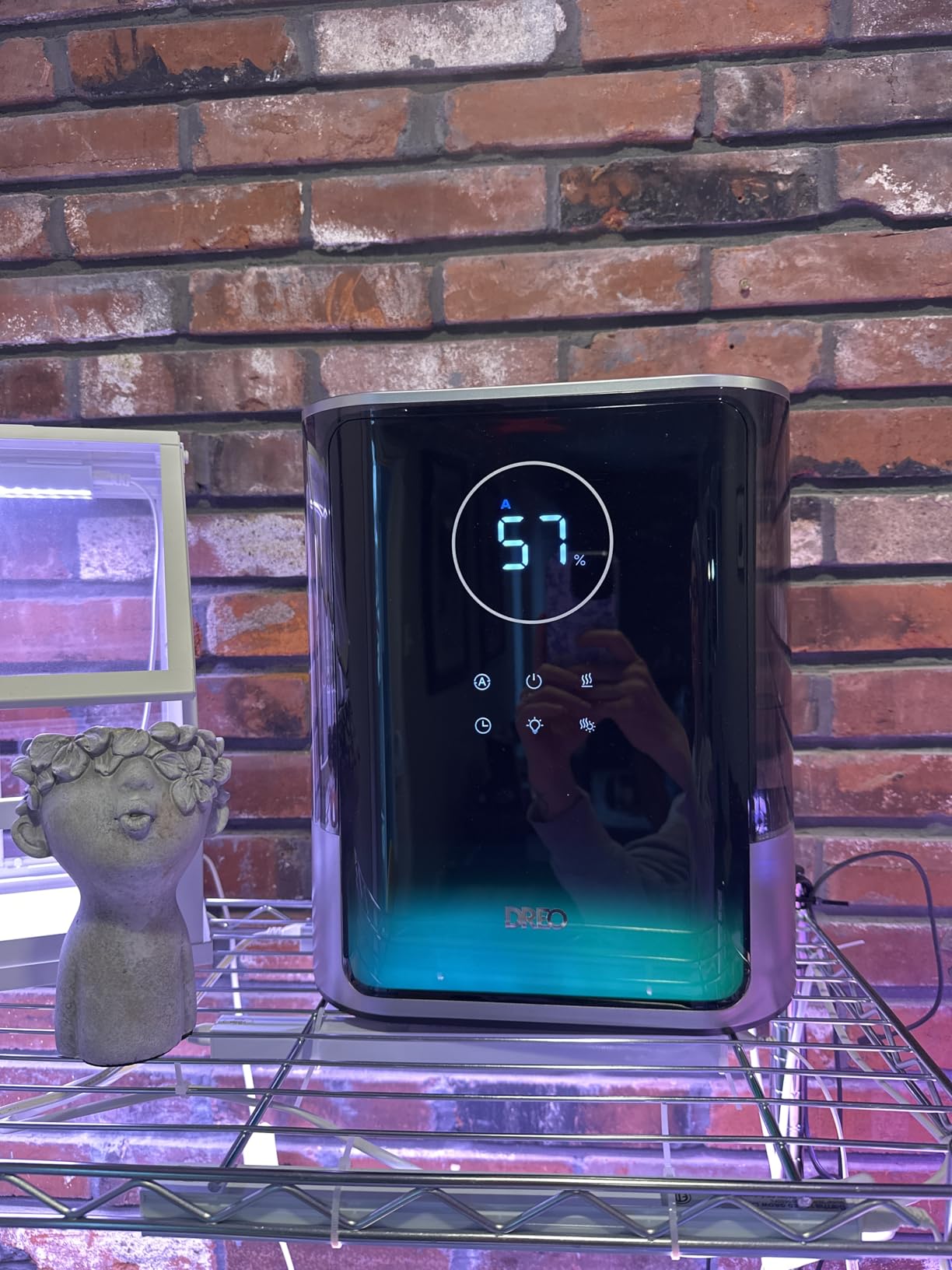 DREO 8L Smart Humidifier Large Room 600ft², HM717S, 80H Runtime Supersized Warm and Cool Mist Humidifiers for Bedroom Baby, 28dB Quiet Air Humidifier for Plants Indoor, Home, Whole House, Silver customer photo 2