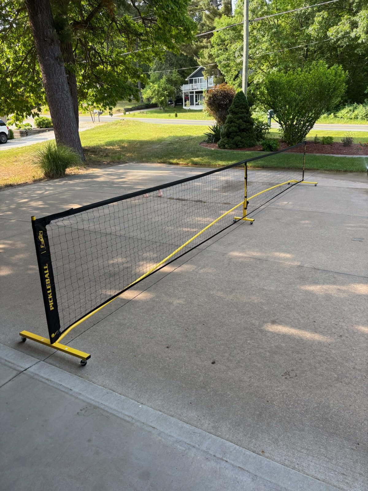 Pickleball Set Net with 4 Paddles, 6FT/11FT/22FT Portable 3-in-1 Pickle Ball Net with Carry Bag, Pickleballs, Designed for All Weather Conditions customer photo 2
