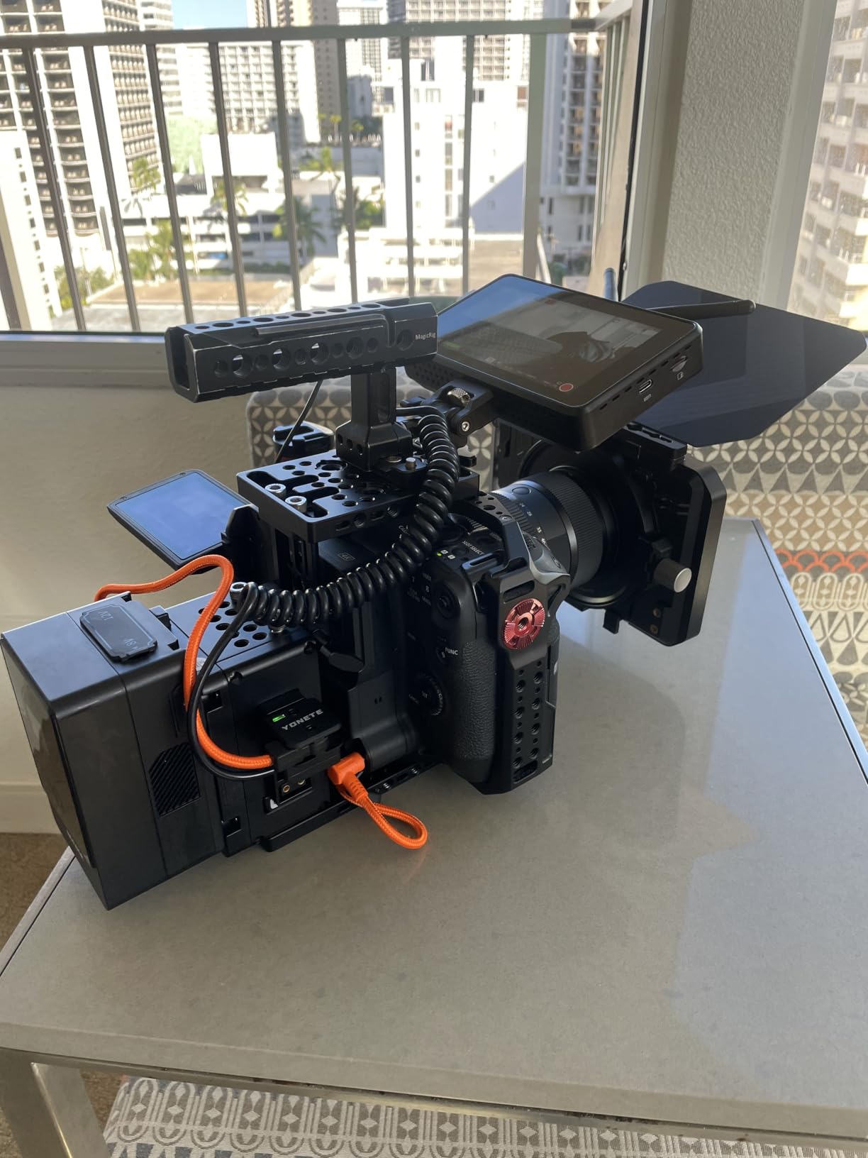 K&F CONCEPT Matte Box, DSLR Camera Matte Box with Carbon Fiber Top Flag, with 67/72/77/82/95mm Adapter Rings for 4x5.65 ND UV Filter/Circular Filter customer photo 1