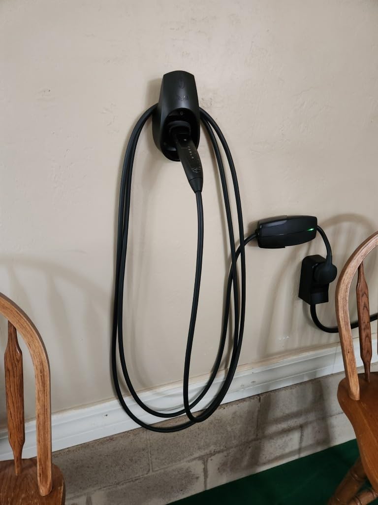 BMZX EV Charger Holder J1772, Wall Mount Kit for Electric Car Charger, SAE J1772 Cable Organizer, Nozzle Holster Dock & J-Hook for Charging Station customer photo 1