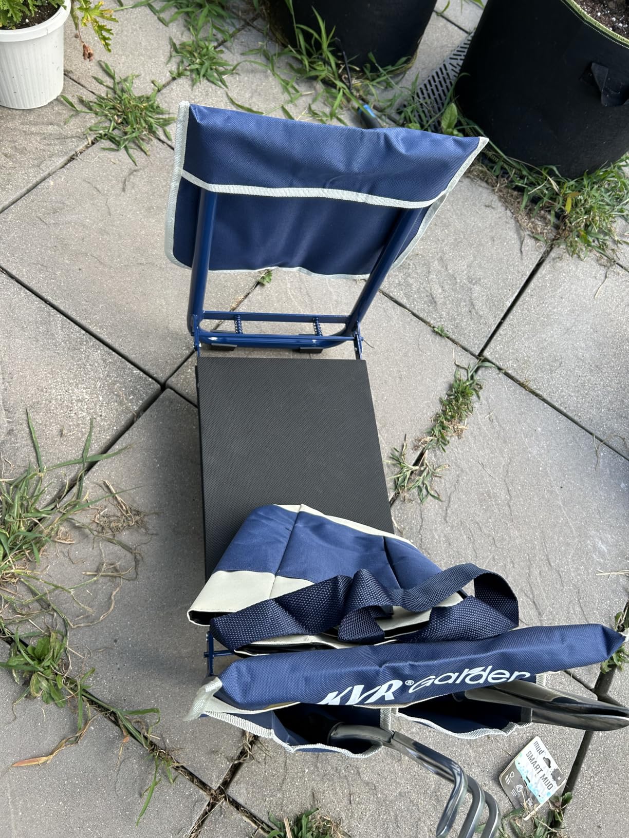 KVR Garden Kneeler and Seat Set 7-Piece Upgraded - Heavy Duty Foldable Bench & Stool with 3 Aluminum Tools, 2 Non-Slip Pouches & Tote Bag - Gardening Chair Gifts for Seniors, Women, Mom customer photo 2