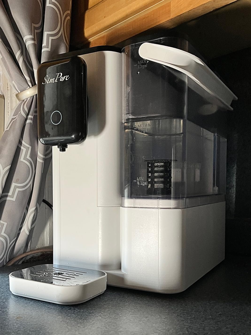 SimPure Y9A UV Countertop Reverse Osmosis Water Filter, Alkaline Remineralization 300 GPD 6 Stage Purification, RO Water Filtration System, Super Fast Filtering Portable Water Purifier customer photo 2