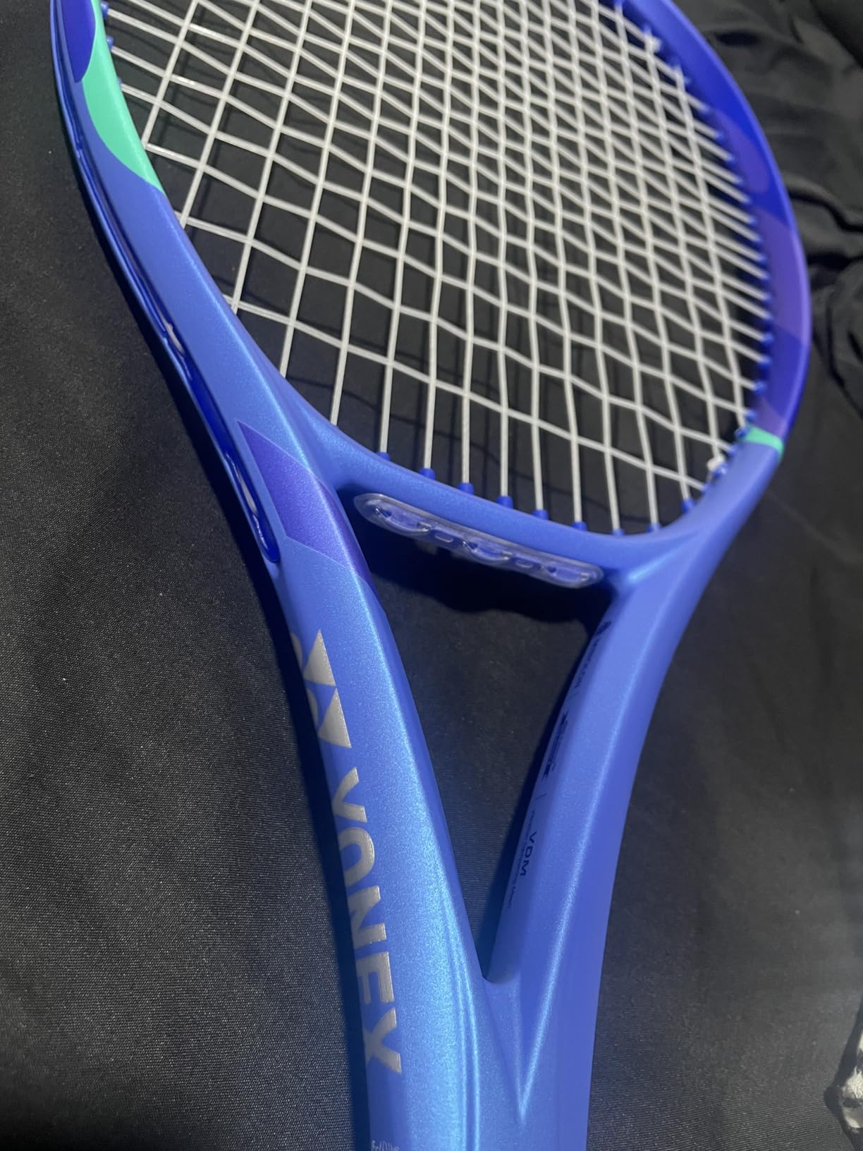 YONEX EZONE 100 Blast Blue Racquet | Powerful 16x19 Strings Arm-Friendly Graphite Racket customer photo 1