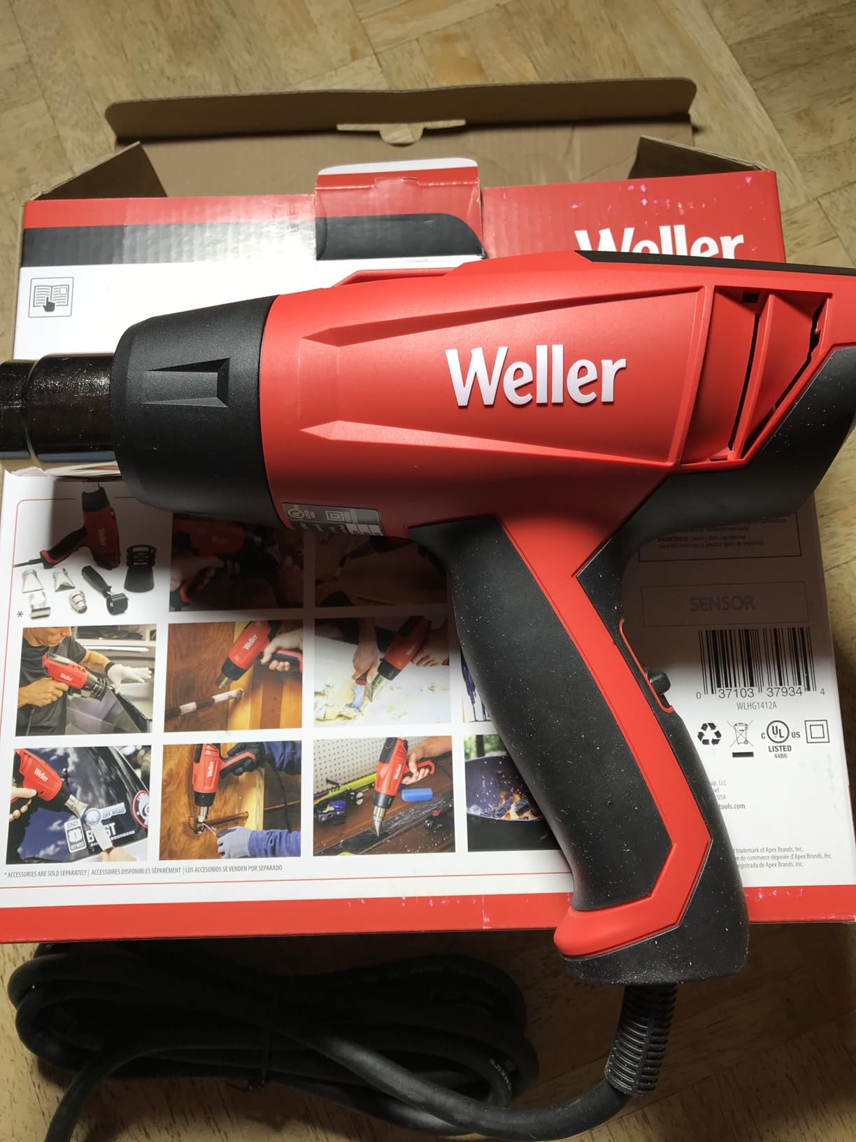 Weller Heat Gun with Stageless Temperature Control | 180°F to 1120°F | 120V/1400W | WLHG1412A customer photo 2