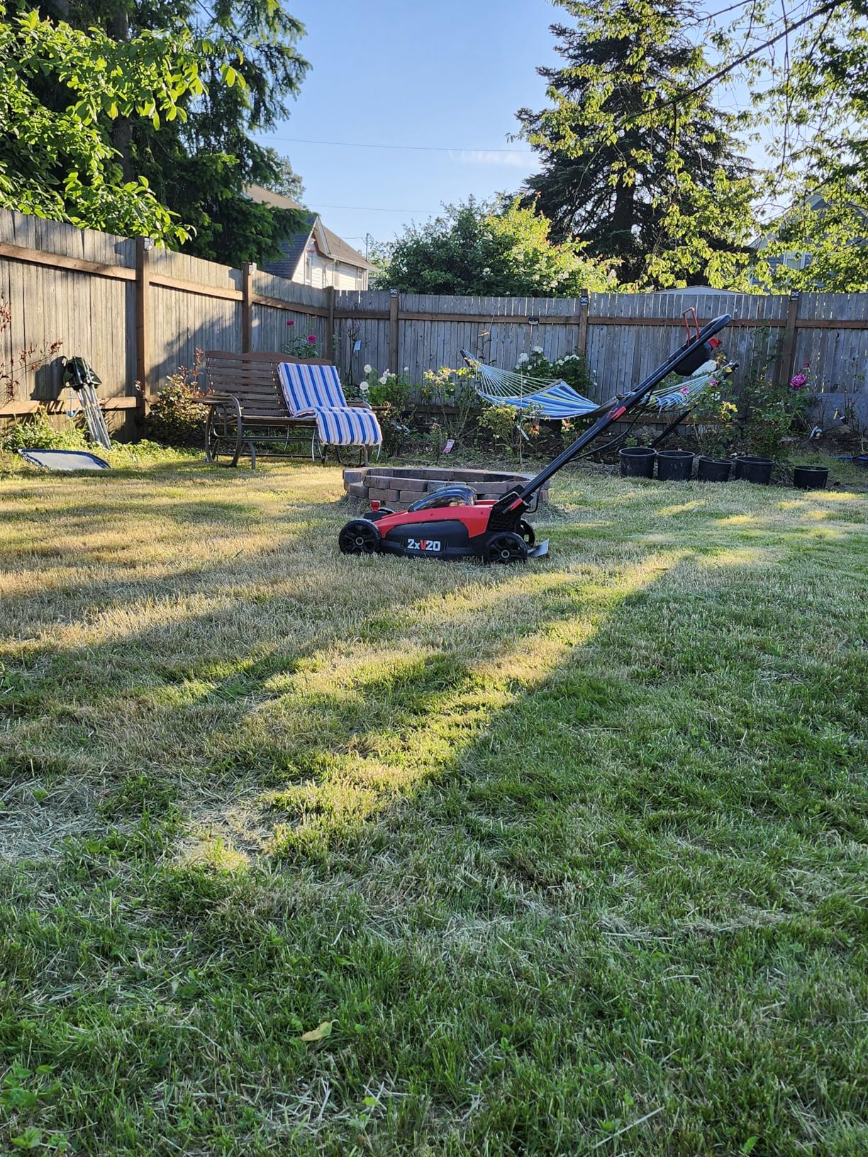 CRAFTSMAN V20 BRUSHLESS RP 21 in Rear Wheel Driver Mower, 2 x 9Ah Batteries and 2 Chargers Included, Up to 70 Min of Runtime, Self-Propelled, LED Headlights, Dual Blades (CMCMWSP320X2) customer photo 2